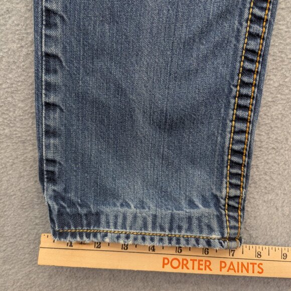 True Religion Jeans Mens 30 Straight Made in USA Distressed Zip Fly Horseshoe - Picture 7 of 16